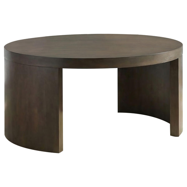 Sweeney Dark Walnut 39-inch Round Wood Occasional Cocktail Coffee Table