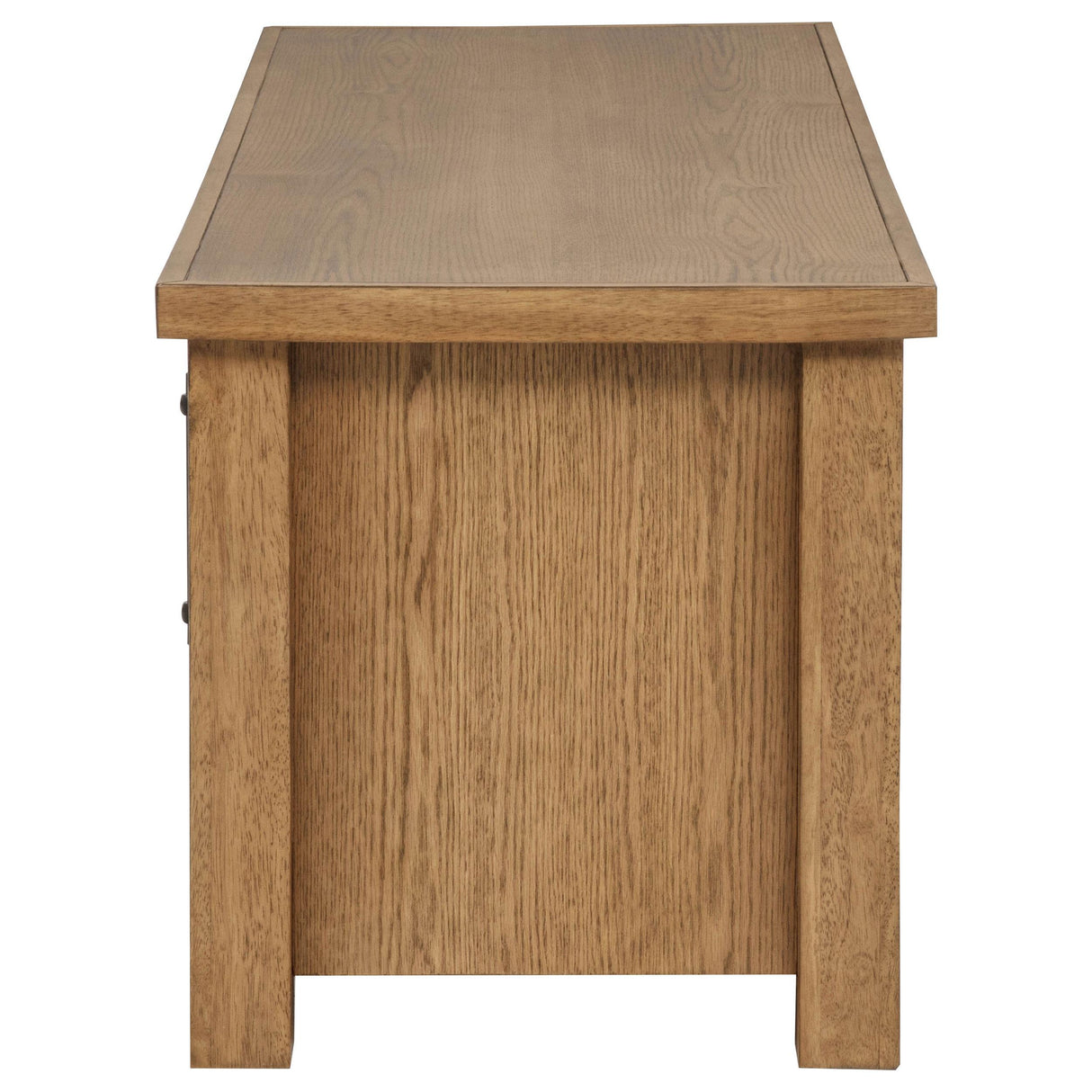 Beasley Golden Oak 2-Door 71-Inch Wood TV Stand Media Console from Coaster - Luna Furniture