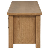 Beasley Golden Oak 2-Door 71-Inch Wood TV Stand Media Console from Coaster - Luna Furniture