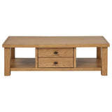 Beasley Golden Oak 2-Piece Wood Coffee Table Set from Coaster - Luna Furniture