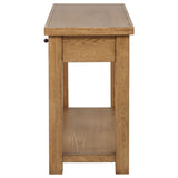 Beasley Golden Oak 2-Drawer Wood Console Table from Coaster - Luna Furniture