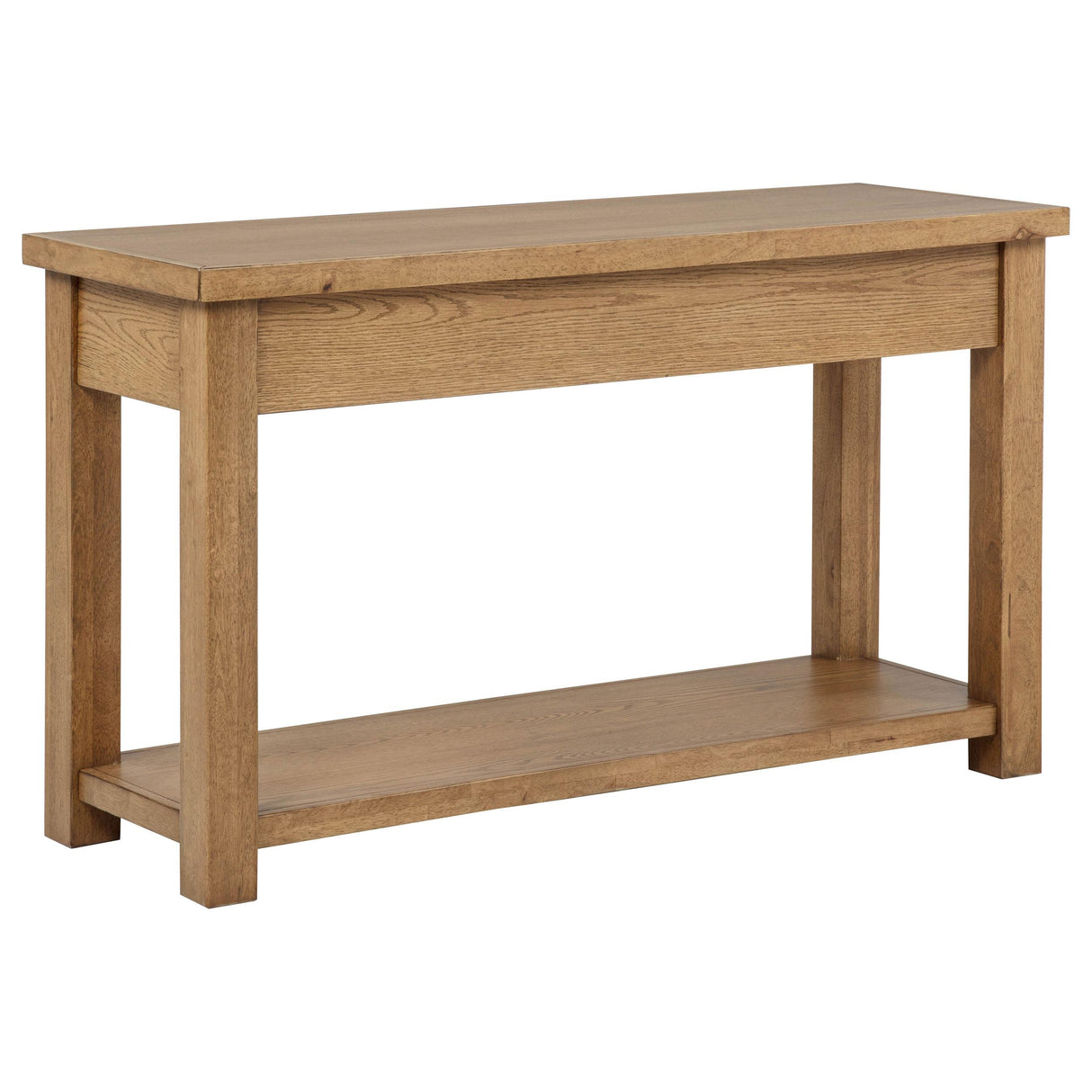 Beasley Golden Oak 2-Drawer Wood Console Table from Coaster - Luna Furniture
