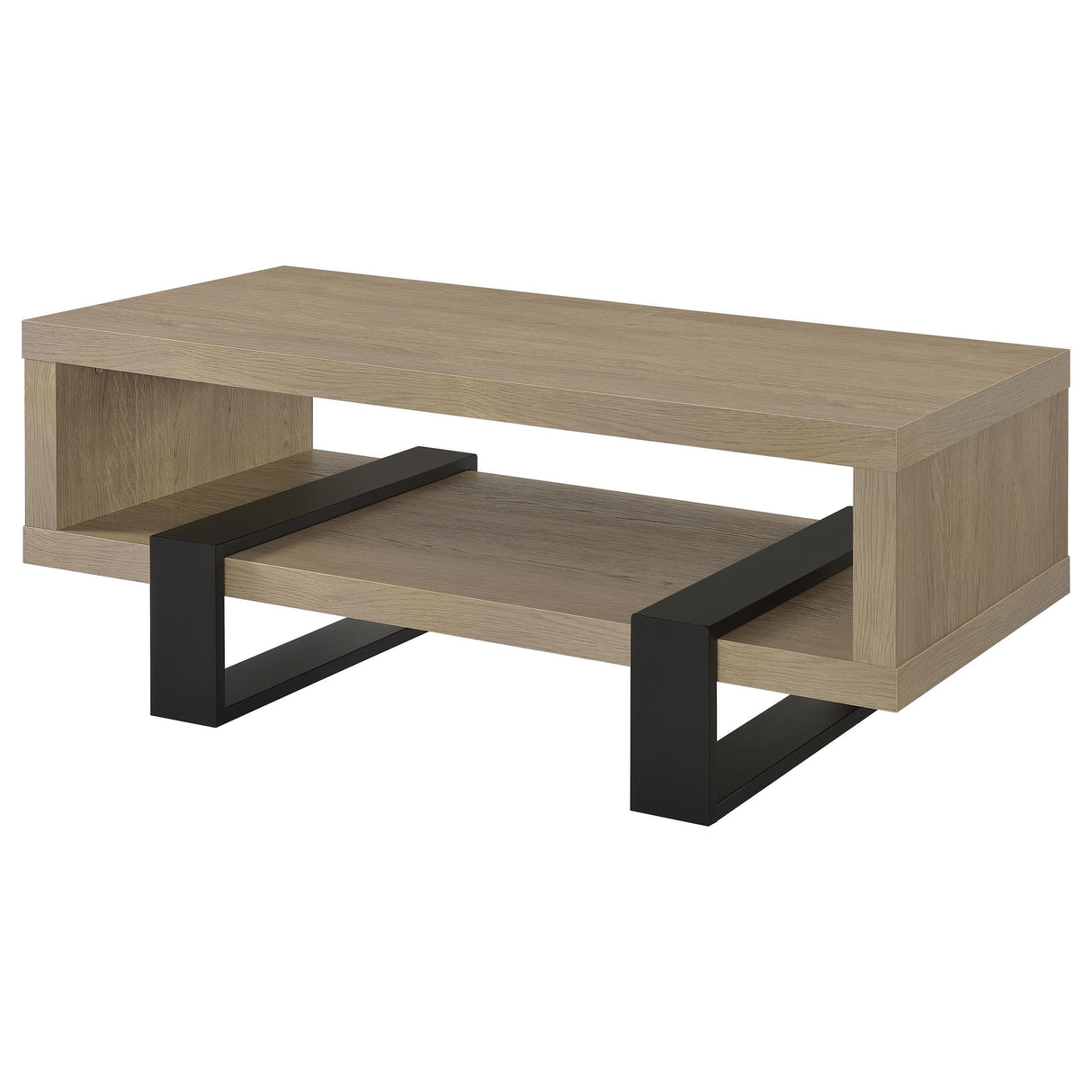 Dinard Latte Engineered Wood Cocktail Coffee Table from Coaster - Luna Furniture
