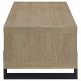 Dinard Latte Engineered Wood Cocktail Coffee Table from Coaster - Luna Furniture