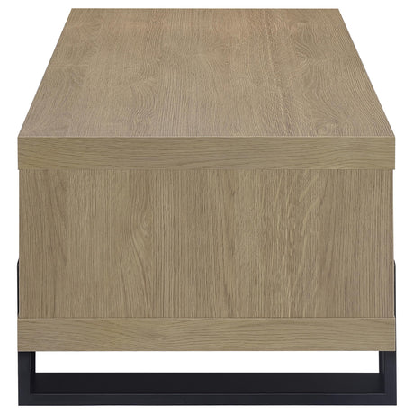 Dinard Latte Engineered Wood Cocktail Coffee Table from Coaster - Luna Furniture
