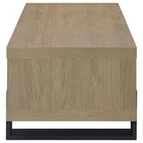 Dinard Latte Engineered Wood Cocktail Coffee Table from Coaster - Luna Furniture