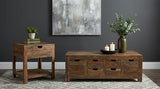 Esther Natural 1-Drawer Solid Wood Side End Table Sheesham from Coaster - Luna Furniture