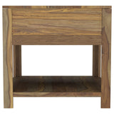 Esther Natural 3-Piece Solid Sheesham Coffee and End Table Set from Coaster - Luna Furniture