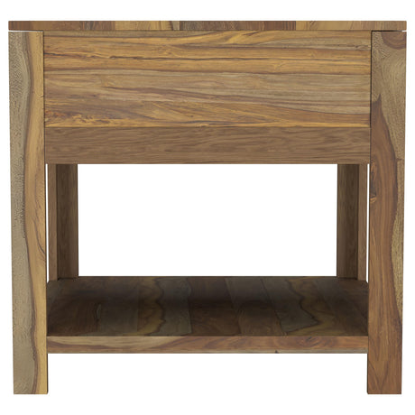 Esther Natural 3-Piece Solid Sheesham Coffee and End Table Set from Coaster - Luna Furniture