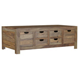 Esther Natural 3-Piece Solid Sheesham Coffee and End Table Set from Coaster - Luna Furniture