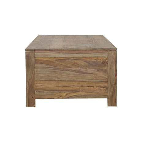Esther Natural Sheesham 6-Drawer Storage Coffee Table from Coaster - Luna Furniture