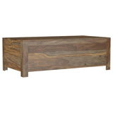 Esther Natural Sheesham 6-Drawer Storage Coffee Table from Coaster - Luna Furniture