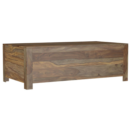 Esther Natural Sheesham 6-Drawer Storage Coffee Table from Coaster - Luna Furniture