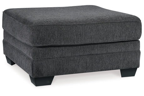 Tracling Slate 3-Piece Sectional with Ottoman from Ashley - Luna Furniture