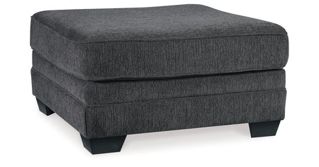 Tracling Slate 3-Piece Sectional with Ottoman from Ashley - Luna Furniture