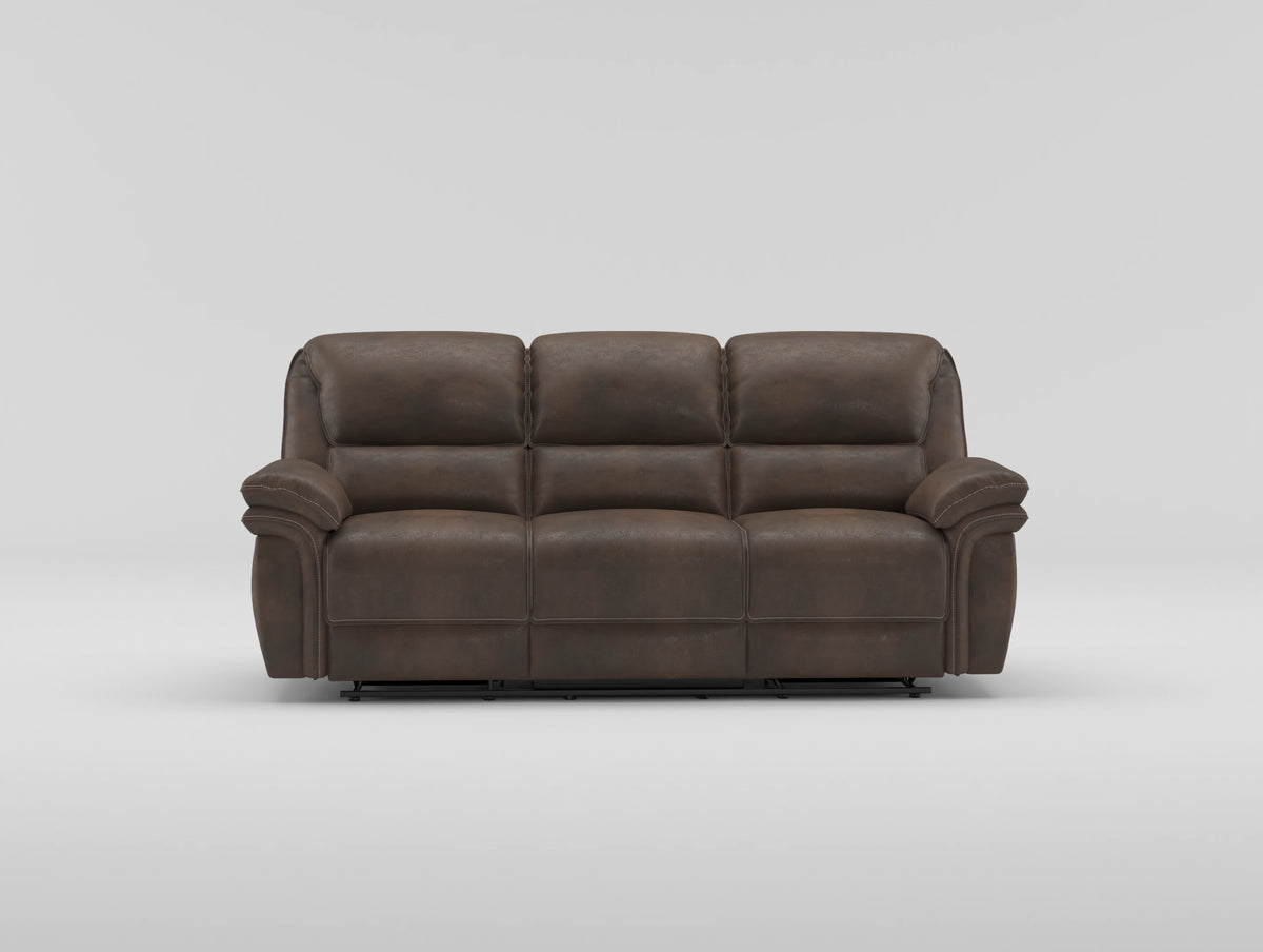 Proctor Gray Microfiber Power Double Reclining Sofa from Homelegance - Luna Furniture