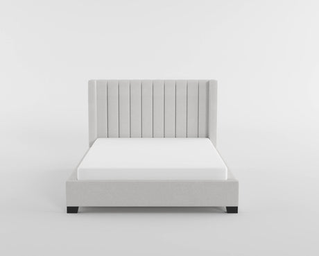 Emerson Beige Upholstered King Bed from Homelegance - Luna Furniture