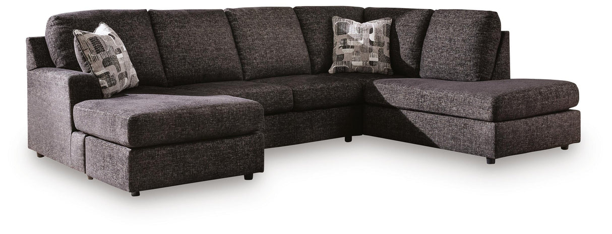 Lentiz Onyx 2-Piece Sectional with Chaise from Ashley - Luna Furniture