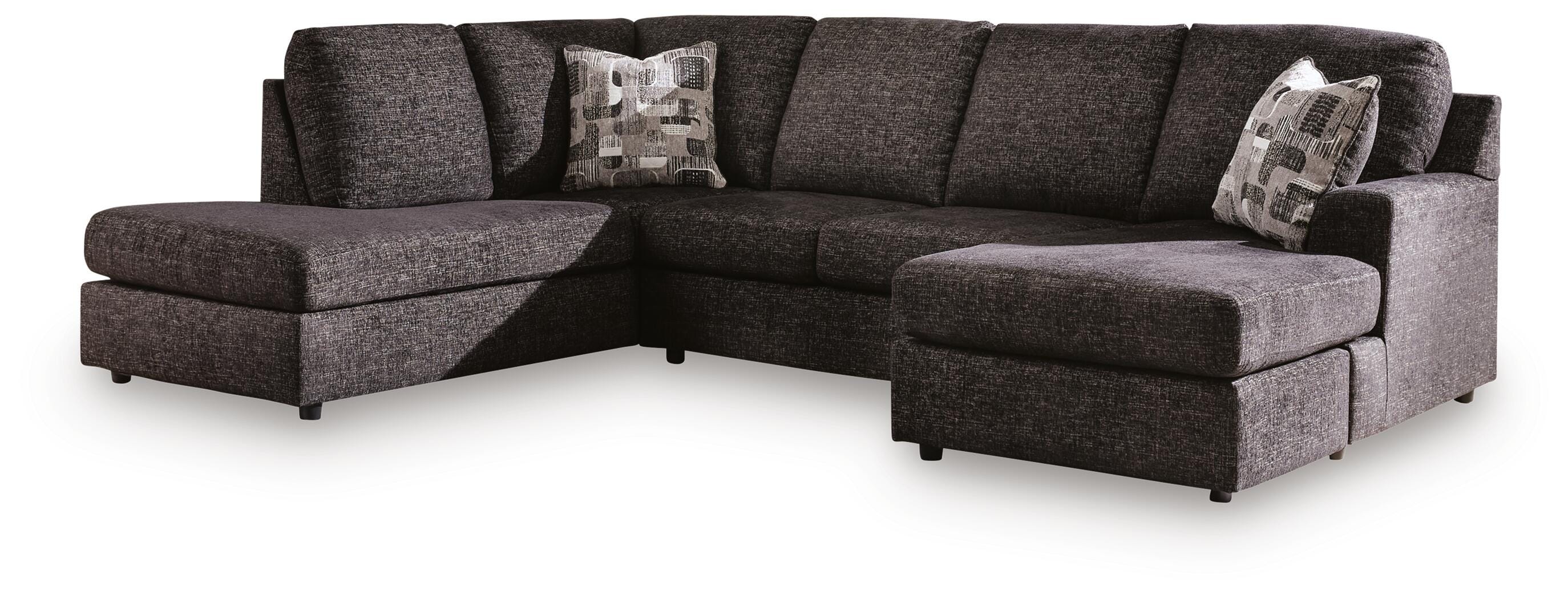 Ashley Lentiz Onyx 2-Piece Sectional with Chaise – Luna Furniture