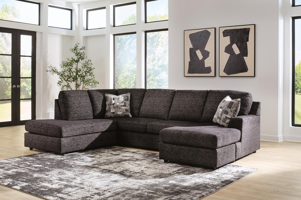Lentiz Onyx 2-Piece Sectional with Chaise from Ashley Furniture - Luna Furniture