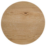Kessler Light Oak Round Sculptural Wood End Table from Coaster - Luna Furniture