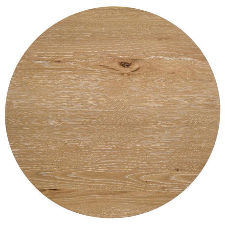 Kessler Light Oak 3-piece Round Sculptural Wood Coffee Table Set from Coaster - Luna Furniture