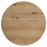 Kessler Light Oak Round Sculptural Wood Coffee Table from Coaster - Luna Furniture
