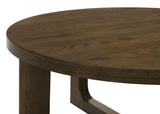 Kessler Brown Round Sculptural Wood End Table from Coaster - Luna Furniture