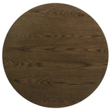Kessler Brown Round Sculptural Wood Coffee Table from Coaster - Luna Furniture
