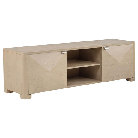 Marcelo Light Elm 71-inch TV Stand Media Console from Coaster - Luna Furniture