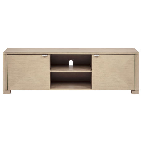 Marcelo Light Elm 71-inch TV Stand Media Console from Coaster - Luna Furniture