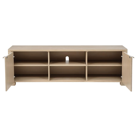 Marcelo Light Elm 71-inch TV Stand Media Console from Coaster - Luna Furniture