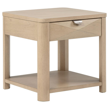 Marcelo Light Elm 2-Piece Coffee Table Set with Storage from Coaster - Luna Furniture