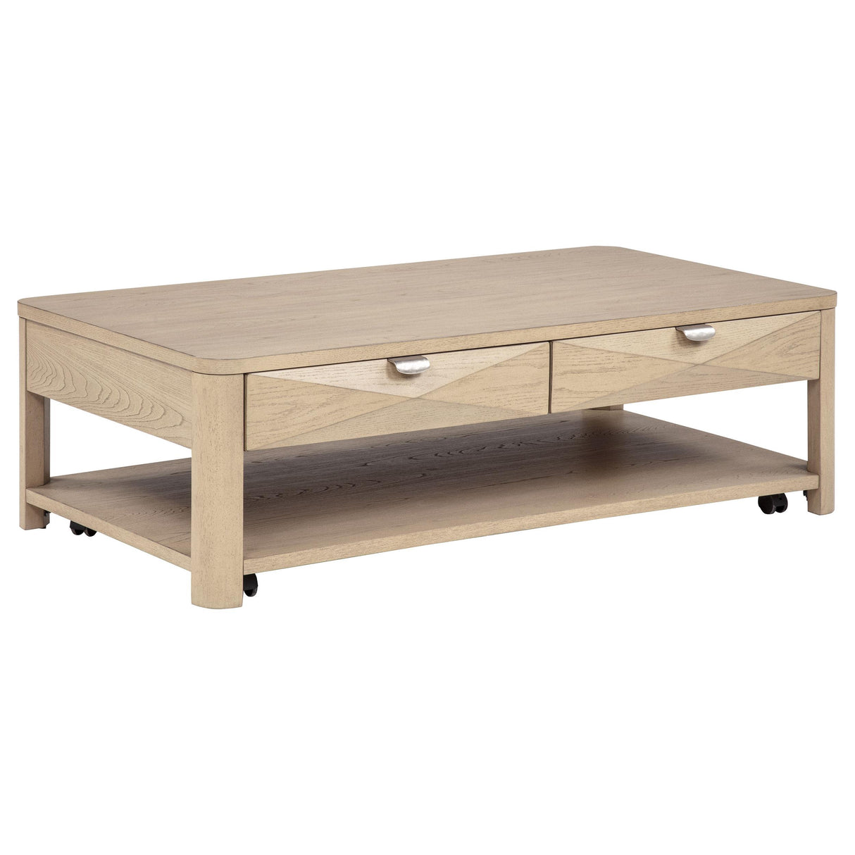 Marcelo Light Elm 3-Piece Coffee Table Set with Storage from Coaster - Luna Furniture