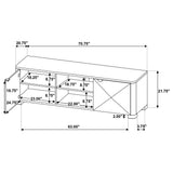 Marcelo Coffee 71-inch TV Stand Media Console from Coaster - Luna Furniture