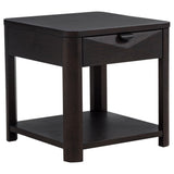 Marcelo Coffee Wood End Table with Drawer and Shelf from Coaster - Luna Furniture