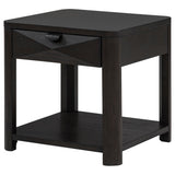 Marcelo Coffee Wood End Table with Drawer and Shelf from Coaster - Luna Furniture