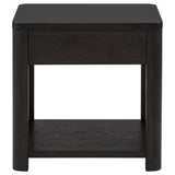 Marcelo Coffee Wood End Table with Drawer and Shelf from Coaster - Luna Furniture