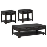 Marcelo Coffee 3-Piece Coffee Table Set with Storage from Coaster - Luna Furniture