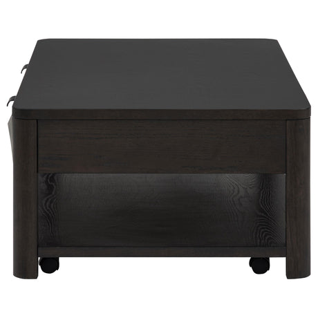 Marcelo Coffee Wood Coffee Table with 2 Drawers and Shelf from Coaster - Luna Furniture