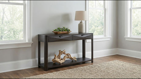 Marcelo Coffee Sofa Console Table with 2 Drawers and Shelf from Coaster - Luna Furniture