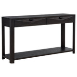 Marcelo Coffee Sofa Console Table with 2 Drawers and Shelf from Coaster - Luna Furniture