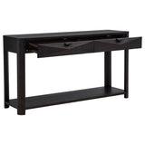 Marcelo Coffee Sofa Console Table with 2 Drawers and Shelf from Coaster - Luna Furniture