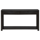 Marcelo Coffee Sofa Console Table with 2 Drawers and Shelf from Coaster - Luna Furniture