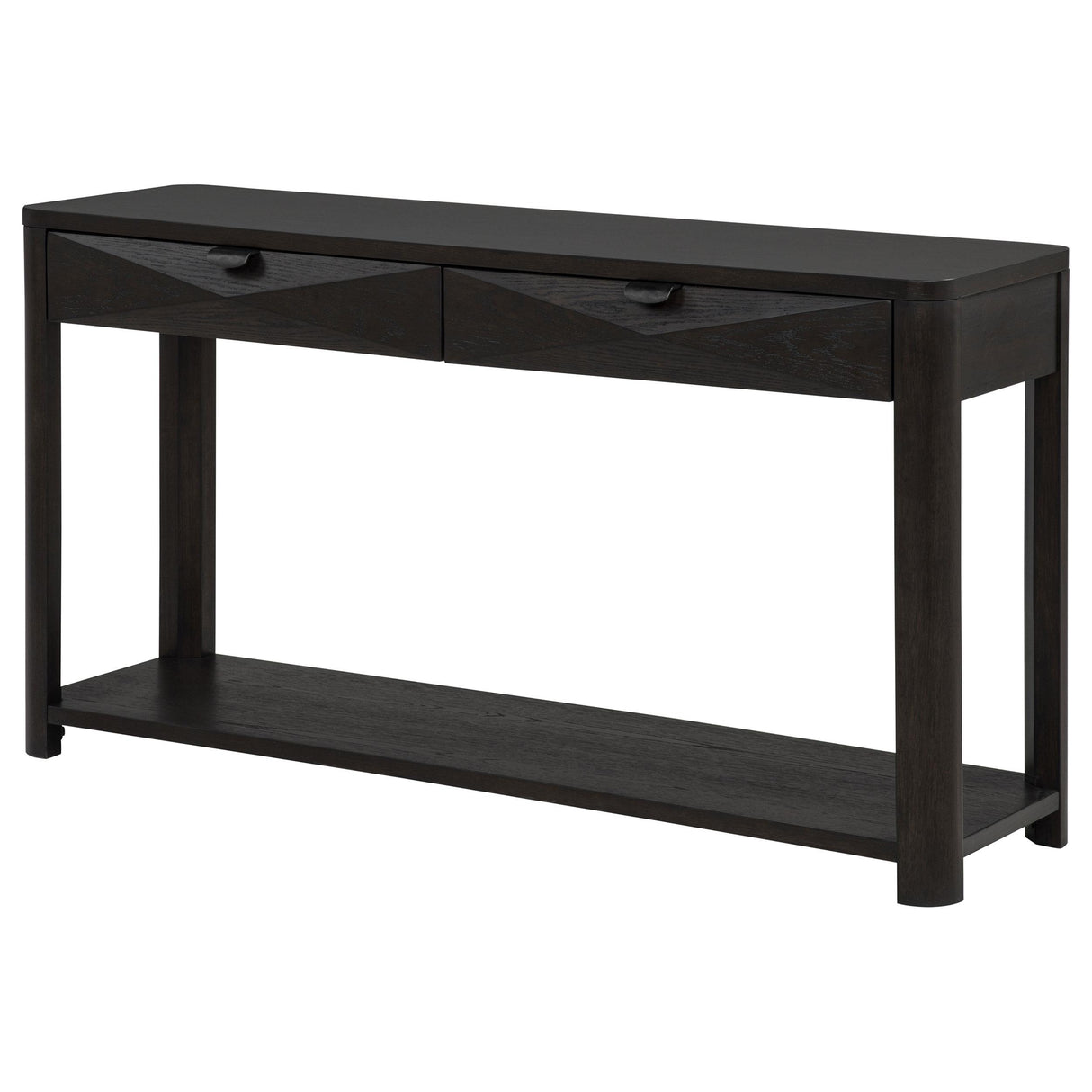 Marcelo Coffee Sofa Console Table with 2 Drawers and Shelf from Coaster - Luna Furniture