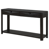 Marcelo Coffee Sofa Console Table with 2 Drawers and Shelf from Coaster - Luna Furniture