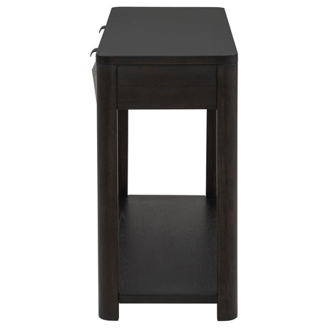 Marcelo Coffee Sofa Console Table with 2 Drawers and Shelf from Coaster - Luna Furniture