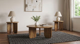 Dale Honey Mango 3-Piece Round Mango Wood Coffee and End Table Set from Coaster - Luna Furniture