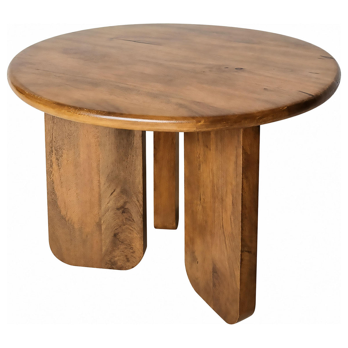 Dale Honey Mango 3-Piece Round Mango Wood Coffee and End Table Set from Coaster - Luna Furniture