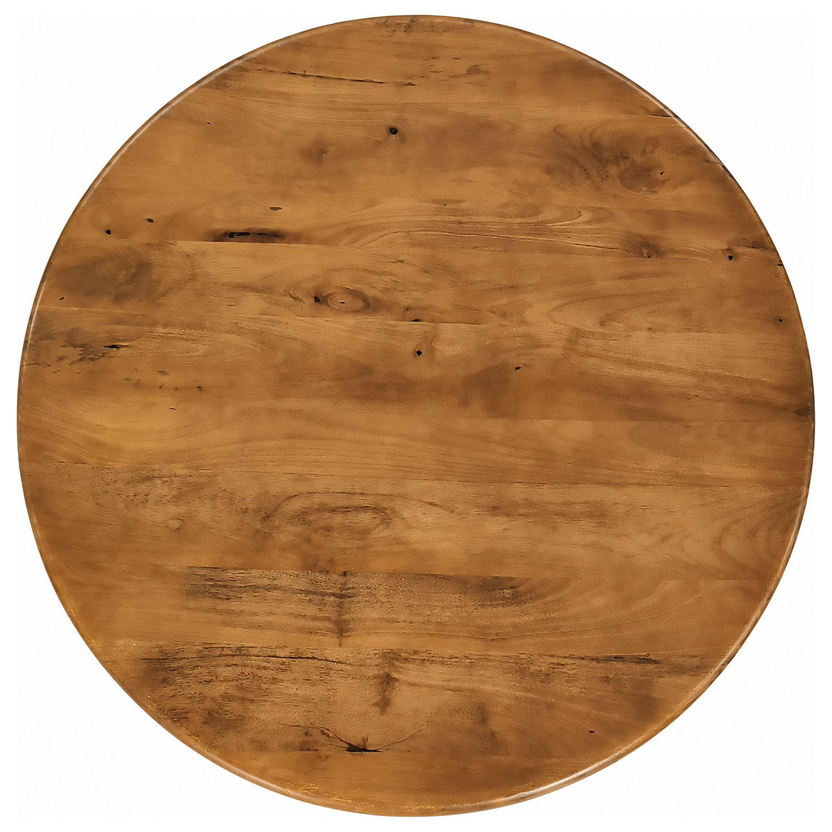 Dale Honey Mango Sculptural Round Solid Mango Wood Coffee Table from Coaster - Luna Furniture